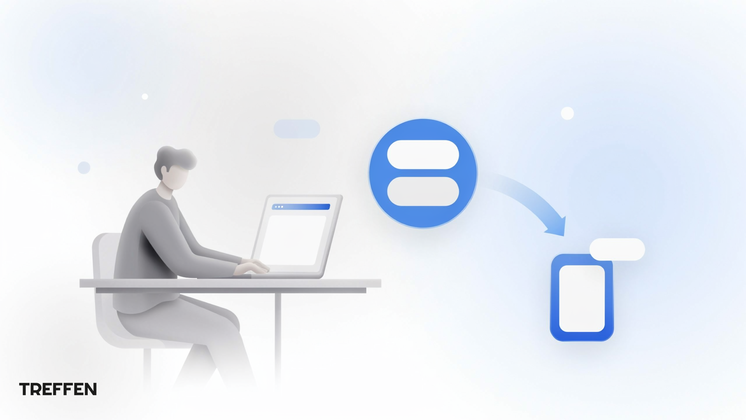Widget FAQ e chat no site Treffen — respostas rápidas sem sair da página